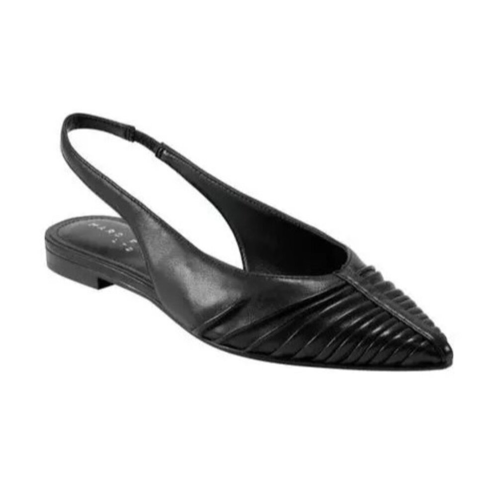 MARC FISHER Dalatee Pointed Toe Flat - Black size 7.5